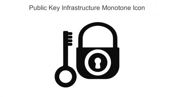 Public Key Infrastructure Monotone Icon In Powerpoint Pptx Png And Editable Eps Format