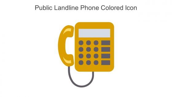 Public Landline Phone Colored Icon In Powerpoint Pptx Png And Editable Eps Format