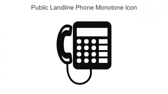 Public Landline Phone Monotone Icon In Powerpoint Pptx Png And Editable Eps Format