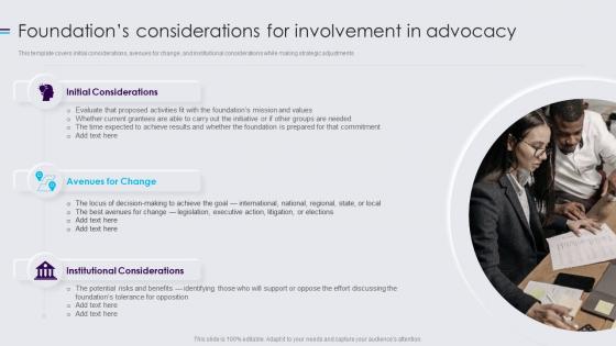 Public Policy Resources Foundations Considerations For Involvement In Advocacy