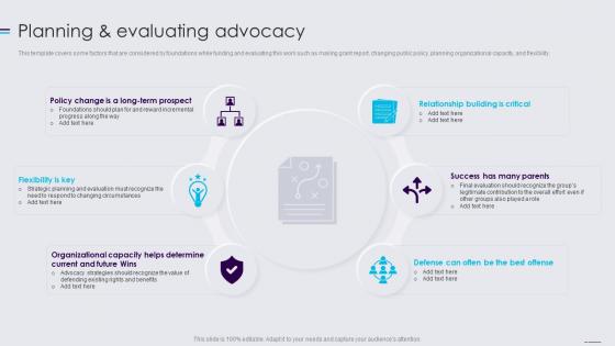 Public Policy Resources Planning And Evaluating Advocacy