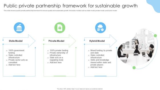 Public Private Partnership Framework For Sustainable Growth