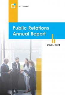 Public relations annual report pdf doc ppt document report template