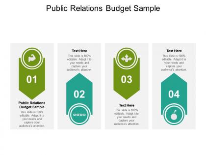Public relations budget sample ppt powerpoint presentation model pictures cpb