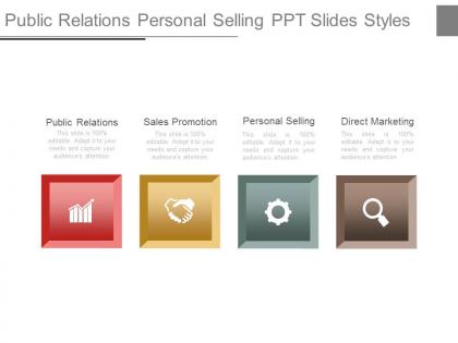 Public relations personal selling ppt slides styles