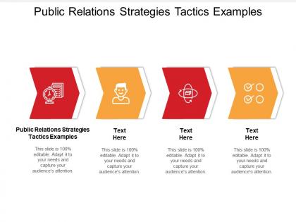 Public relations strategies tactics examples ppt powerpoint presentation infographic template design cpb