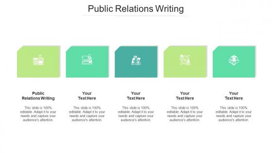 Public relations writing ppt powerpoint presentation summary icon cpb