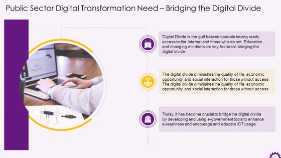 Public Sector Digitalization Need Bridging The Digital Divide Training Ppt