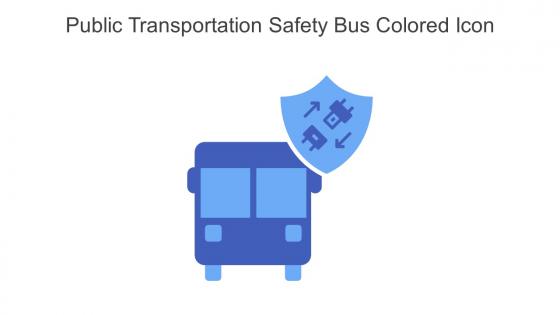 Public Transportation Safety Bus Colored Icon In Powerpoint Pptx Png And Editable Eps Format