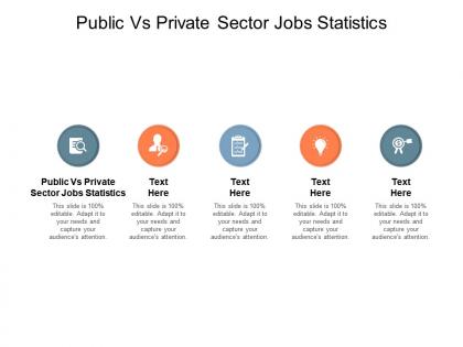 Public vs private sector jobs statistics ppt powerpoint presentation portfolio maker cpb