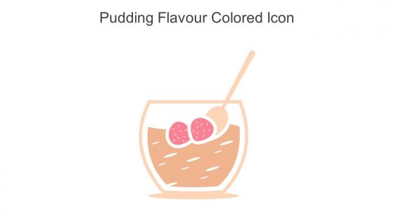 Pudding Flavour Colored Icon In Powerpoint Pptx Png And Editable Eps Format