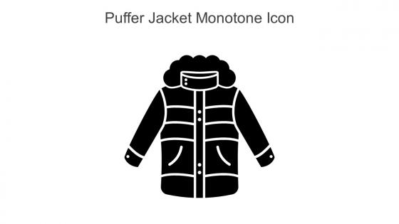 Puffer Jacket Monotone Icon In Powerpoint Pptx Png And Editable Eps Format