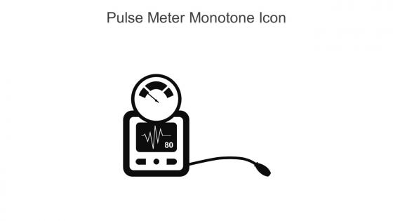 Pulse Meter Monotone Icon In Powerpoint Pptx Png And Editable Eps Format