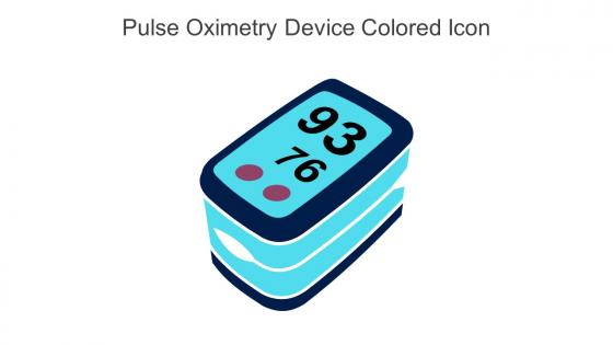 Pulse Oximetry Device Colored Icon In Powerpoint Pptx Png And Editable Eps Format