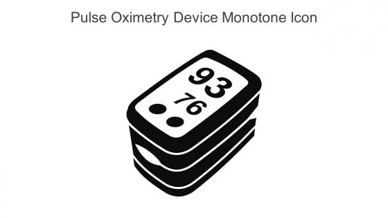 Pulse Oximetry Device Monotone Icon In Powerpoint Pptx Png And Editable Eps Format