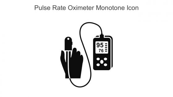 Pulse Rate Oximeter Monotone Icon In Powerpoint Pptx Png And Editable Eps Format