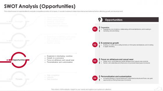 Puma Company Profile SWOT Analysis Opportunities Ppt Brochure CP SS