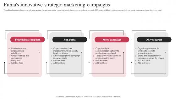 Pumas Innovative Strategic Marketing Campaigns