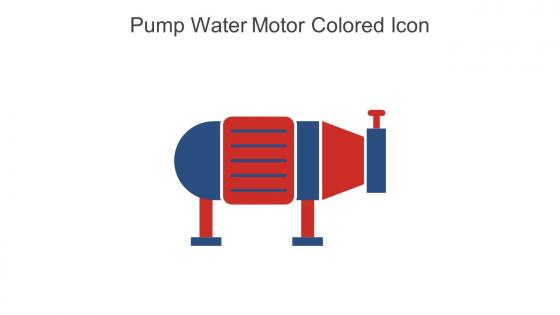 Pump Water Motor Colored Icon In Powerpoint Pptx Png And Editable Eps Format