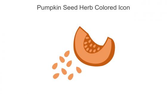 Pumpkin Seed Herb Colored Icon In Powerpoint Pptx Png And Editable Eps Format