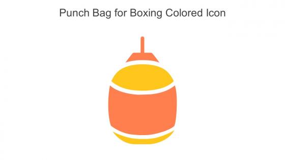 Punch Bag For Boxing Colored Icon In Powerpoint Pptx Png And Editable Eps Format