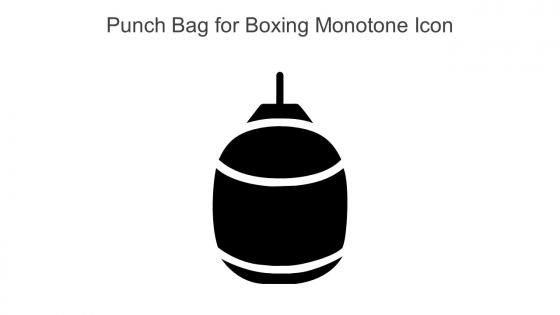 Punch Bag For Boxing Monotone Icon In Powerpoint Pptx Png And Editable Eps Format