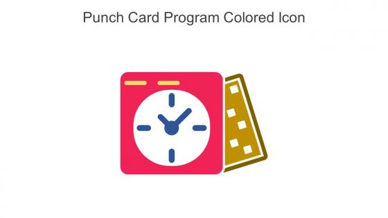 Punch Card Program Colored Icon In Powerpoint Pptx Png And Editable Eps Format