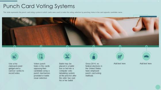Punch card voting system it ppt powerpoint presentation file gallery