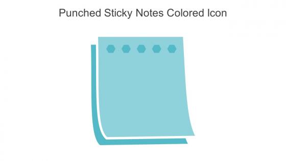 Punched Sticky Notes Colored Icon In Powerpoint Pptx Png And Editable Eps Format