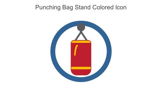 Punching Bag Stand Colored Icon In Powerpoint Pptx Png And Editable Eps Format