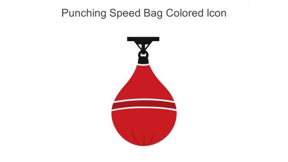 Punching Speed Bag Colored Icon In Powerpoint Pptx Png And Editable Eps Format