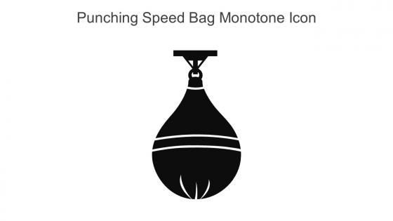 Punching Speed Bag Monotone Icon In Powerpoint Pptx Png And Editable Eps Format