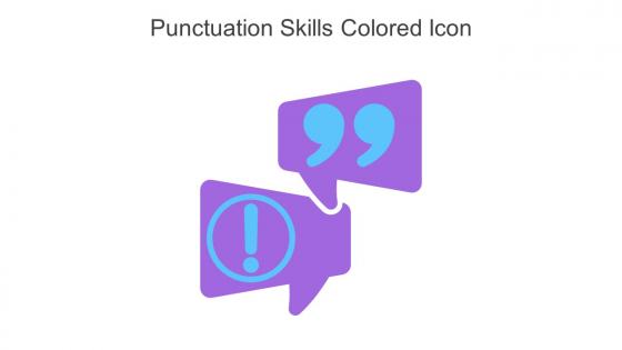 Punctuation Skills Colored Icon In Powerpoint Pptx Png And Editable Eps Format