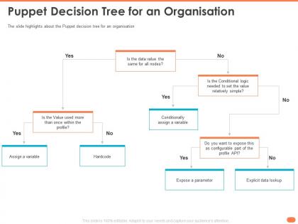 Puppet decision tree for an organisation hardcode assign ppt powerpoint presentation maker
