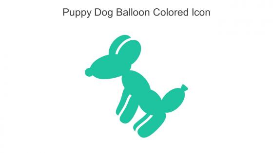 Puppy Dog Balloon Colored Icon In Powerpoint Pptx Png And Editable Eps Format