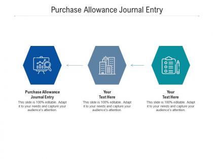 Purchase allowance journal entry ppt powerpoint presentation layouts shapes cpb