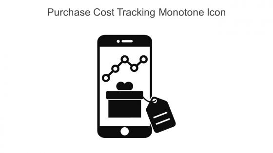 Purchase Cost Tracking Monotone Icon In Powerpoint Pptx Png And Editable Eps Format