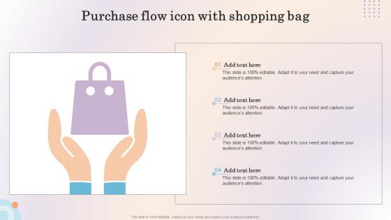 Purchase Flow Icon With Shopping Bag