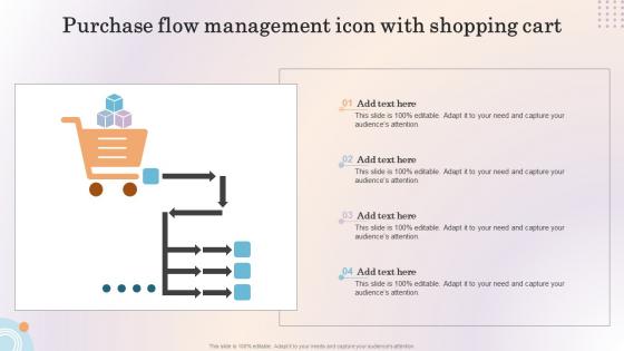 Purchase Flow Management Icon With Shopping Cart