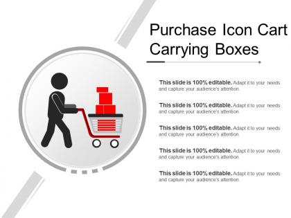 Purchase icon cart carrying boxes