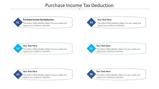 Purchase income tax deduction ppt powerpoint presentation file summary cpb