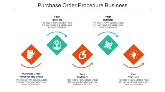 Purchase order procedure business ppt powerpoint presentation professional introduction cpb