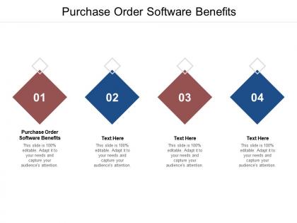 Purchase order software benefits ppt powerpoint presentation icon graphics cpb
