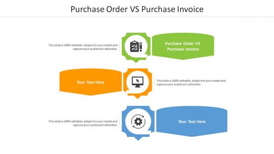 Purchase order vs purchase invoice ppt powerpoint presentation styles background designs cpb