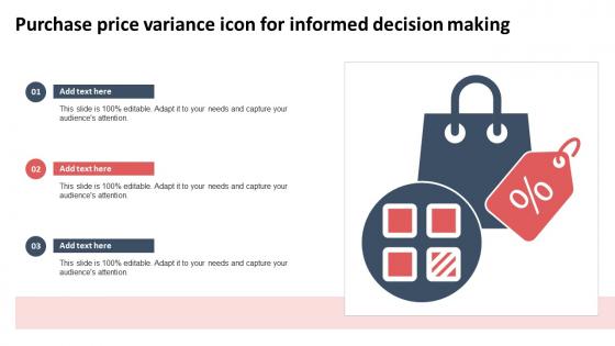 Purchase Price Variance Icon For Informed Decision Making