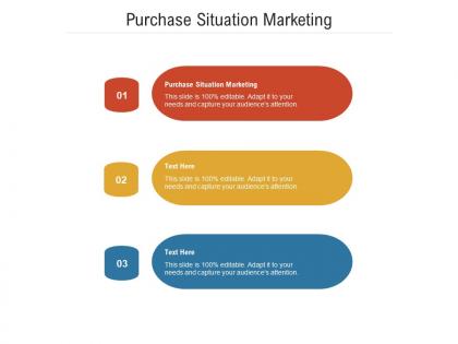 Purchase situation marketing ppt powerpoint presentation inspiration design ideas cpb
