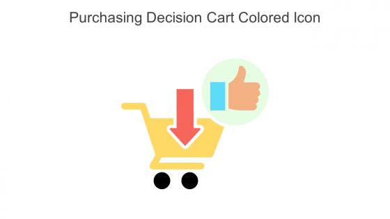 Purchasing Decision Cart Colored Icon In Powerpoint Pptx Png And Editable Eps Format