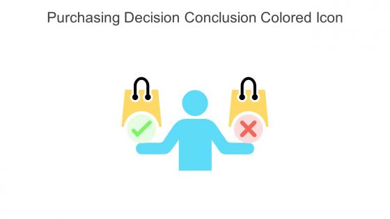 Purchasing Decision Conclusion Colored Icon In Powerpoint Pptx Png And Editable Eps Format