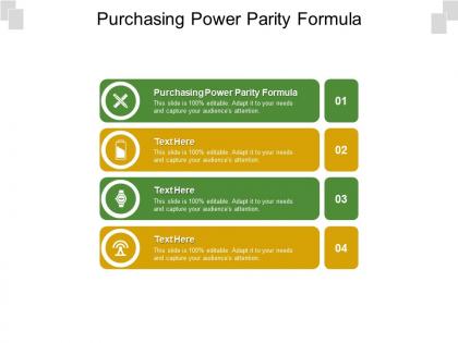 Purchasing power parity formula ppt powerpoint presentation pictures examples cpb