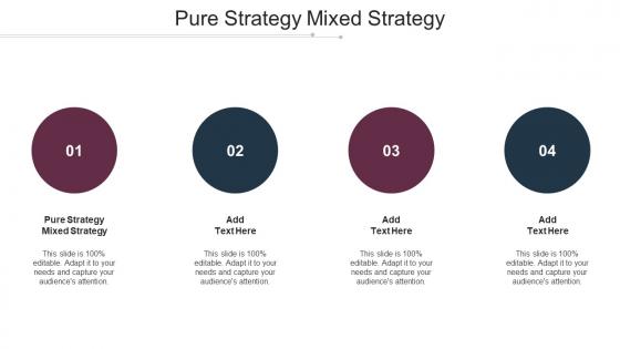 Pure Strategy Mixed Strategy In Powerpoint And Google Slides Cpb